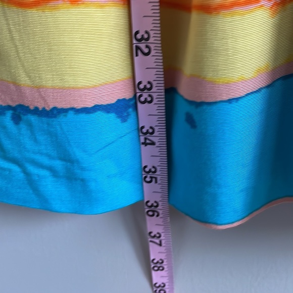 Anthropologie Tracy Resse Painterly Pastel Mini Sleeveless V-Neck Dress - Picture 9 of 12